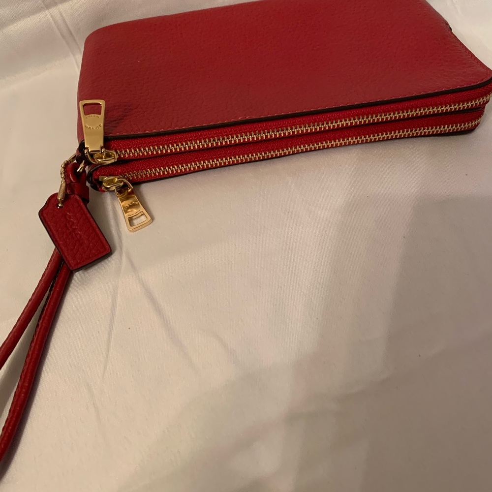 Coach Leather accordion zip wallet - Picture 2 of 3